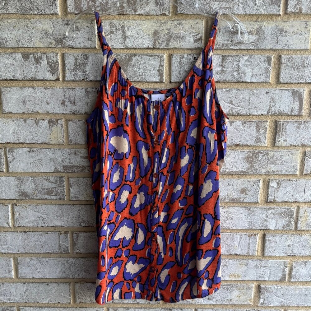 Cabi The Isla Cami Sleeveless Animal Print Tank Top Women's Size M